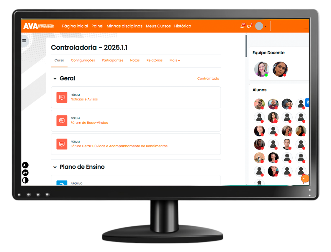 Ambiente Virtual de Aprendizagem - Informações da disciplina
